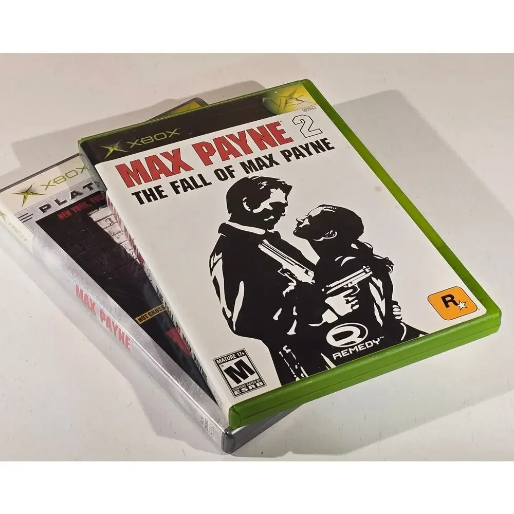Xbox Max Payne Game Lot Max Payne 2 The Fall of Max Payne CIB Complete